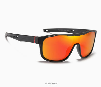 Sonnenbrille Einteiler polarisiert Spiegel winddicht Cat.3 Sport Herren