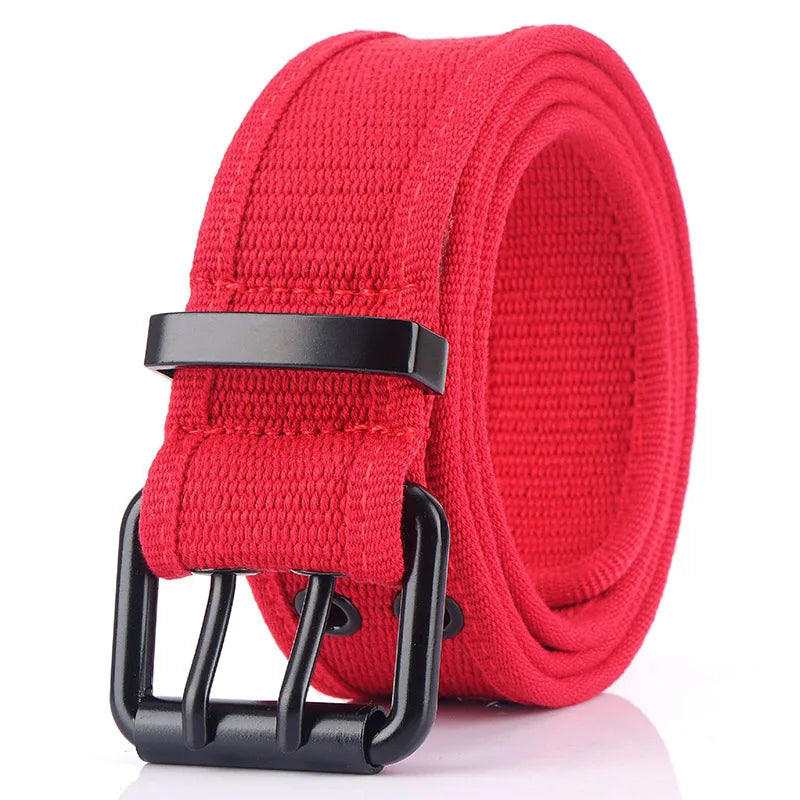Herren-Gürtel aus Canvas mit 3,8 cm Breite - Geeignet für Wanderungen im Freien, Langlebig