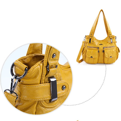 Damen-Handtasche Multifunktionale PU-Tasche Großes Fassungsvermögen Alltagsbegleiter