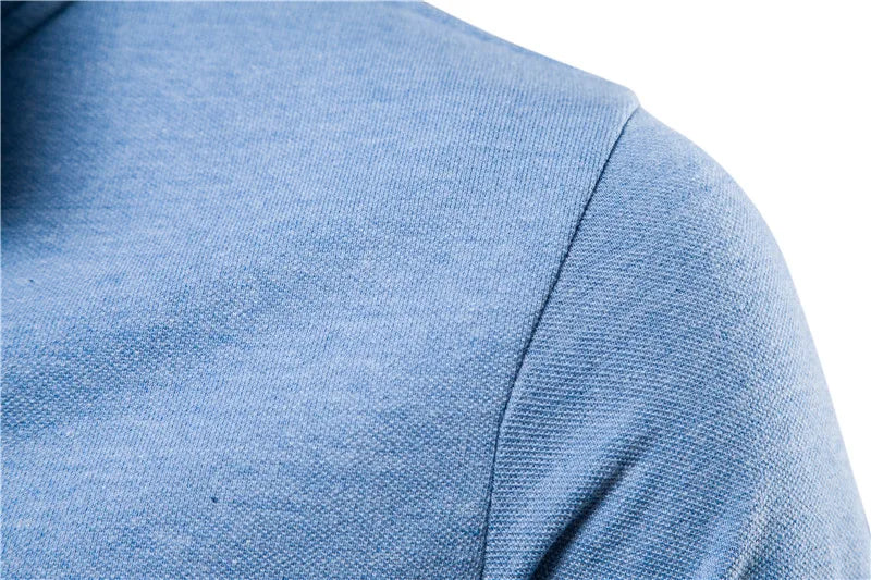 Herren Poloshirt aus Baumwolle in einfarbig mit klassischem Design für Freizeit und Business