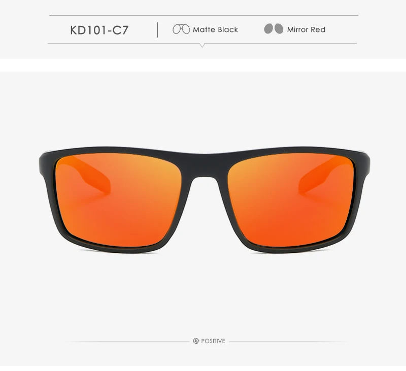 Sonnenbrille rechteckig TR90 ultraleicht polarisiert 1,1mm Fahren Cat.3 Unisex