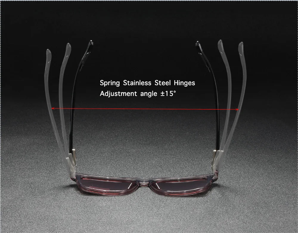 Sonnenbrille quadratisch polarisiert TR90 Federgelenk Unisex
