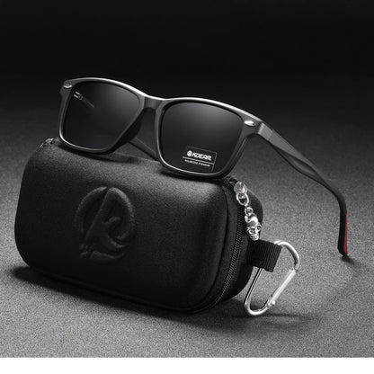 Sonnenbrille quadratisch polarisiert TR90 Federgelenk Unisex
