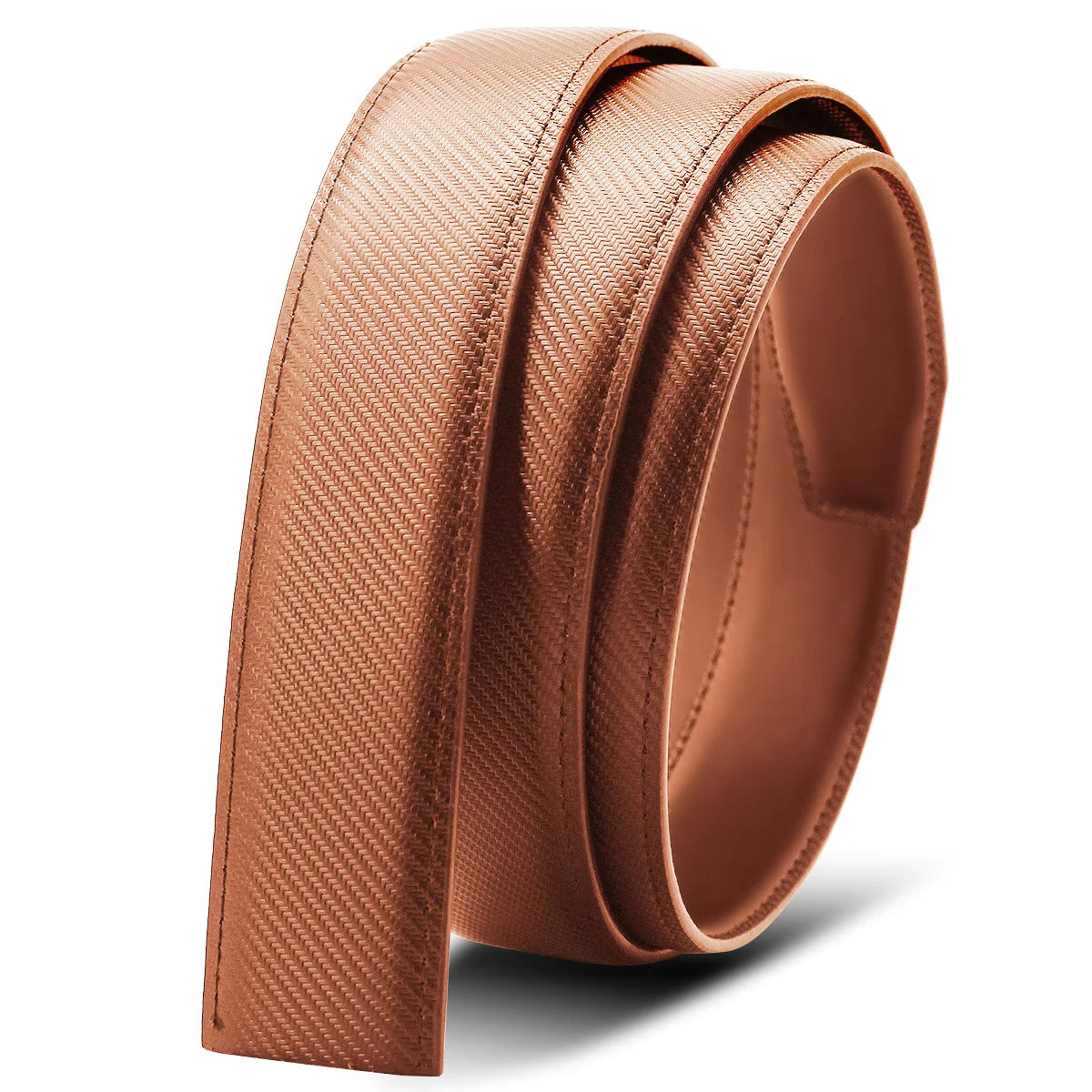 Herren Echtleder-Gürtel Luxus 3,5 cm Automatik-Schnalle Rindsleder Verstellbar