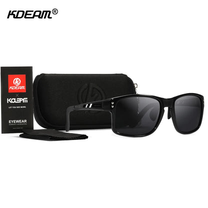 Sonnenbrille Sport TR90 polarisiert rechteckig XL Fahren Damen Herren