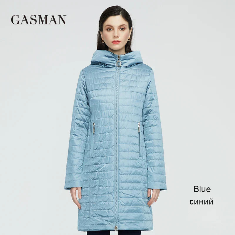 Mittellanger Damen-Winterparka mit Kapuze und schlanker Passform – warm und lässig
