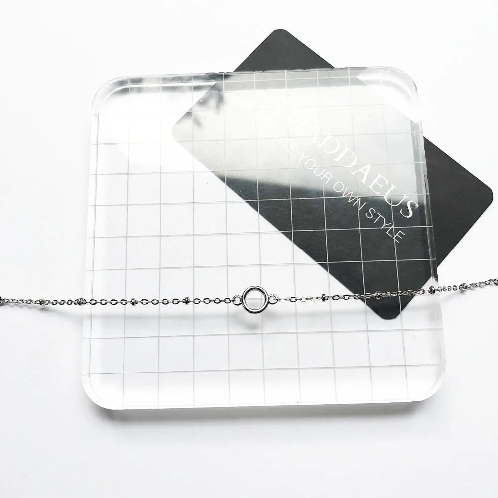 Damen-Armband filigran runde Ösen verstellbar aus Sterlingsilber