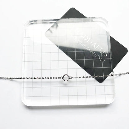 Damen-Armband filigran runde Ösen verstellbar aus Sterlingsilber