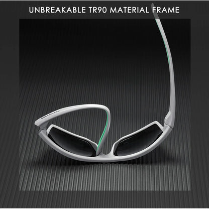 Sonnenbrille quadratisch polarisiert 65mm Outdoor Angeln Sport Herren