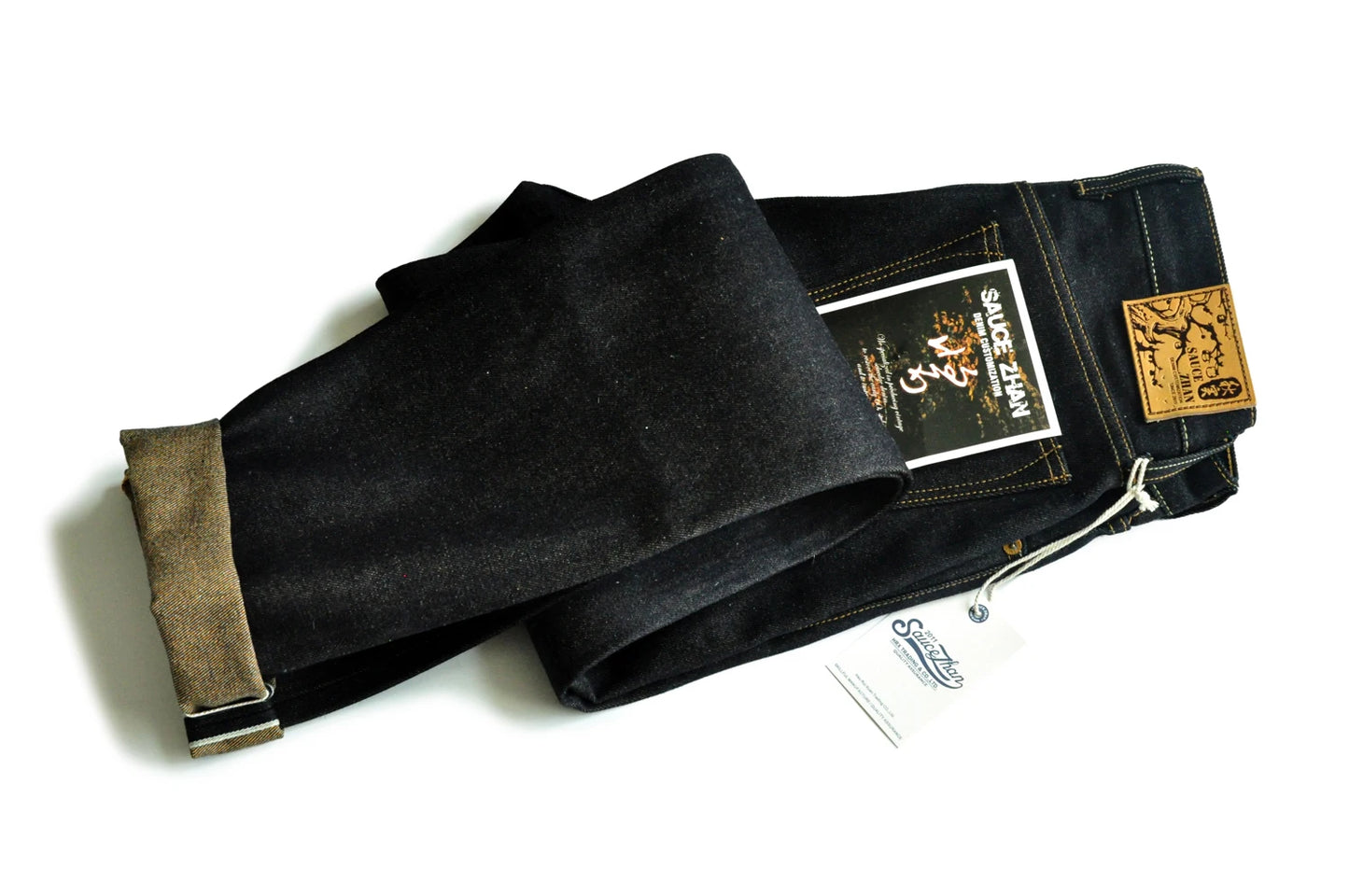 Herren Jeans aus Baumwolle und Leinen im Taper Fit mit 16,5 Unzen