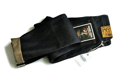 Herren Jeans aus Baumwolle und Leinen im Taper Fit mit 16,5 Unzen