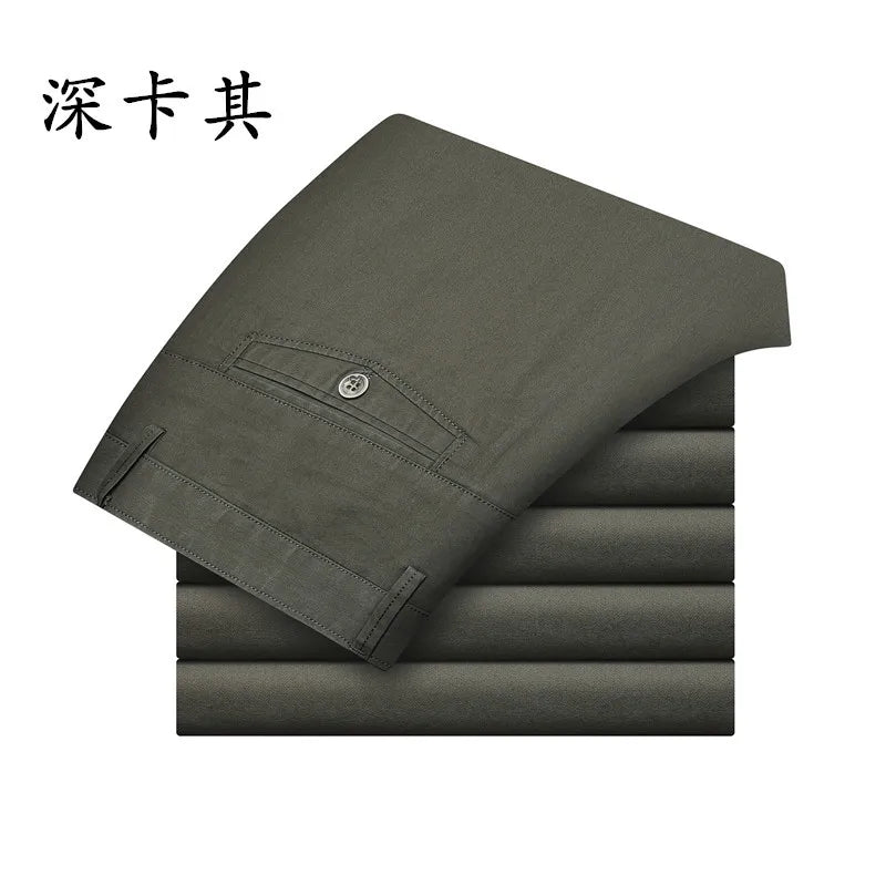 Herren Smart Casual Hose aus leichtem Twill mit geradem Schnitt