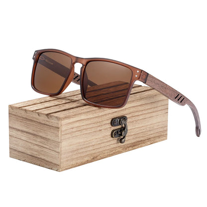 Sonnenbrille Holz Walnuss Marken-Design polarisiert UV400 Herren Damen