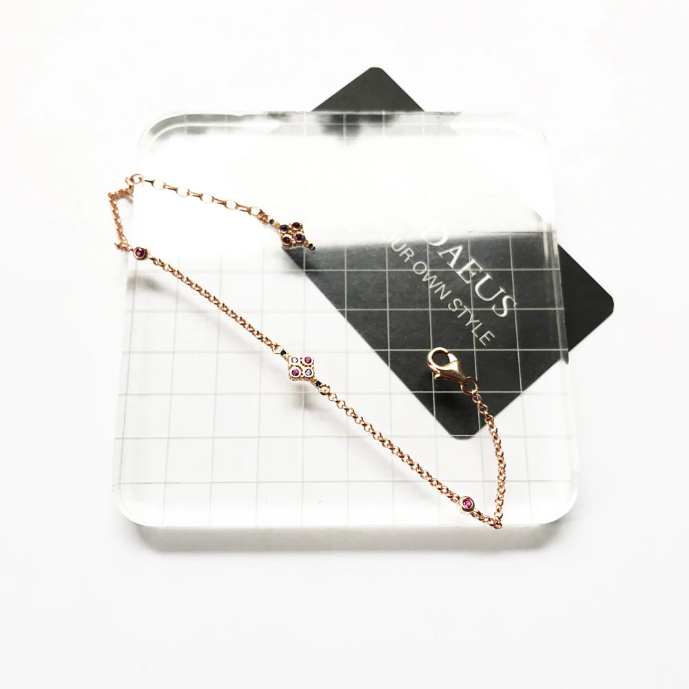 Damen-Armband Royalty Roségold viktorianisch aus Sterlingsilber