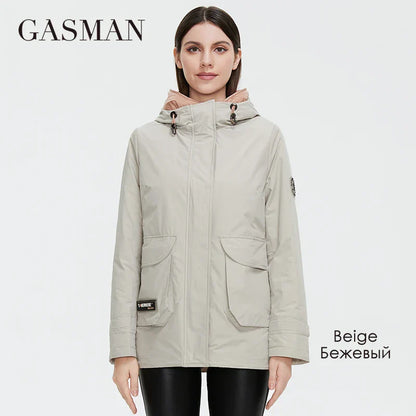 Lange Damen-Daunenjacke im klassischen Design – warme Winterparka in großen Größen bis 6XL