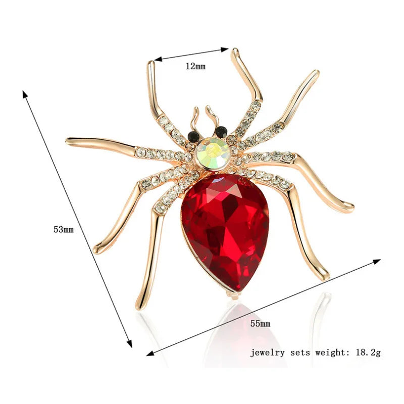 Brosche Spinne Insekt Retro Legierung Kragen Urlaub Zubehör Damen