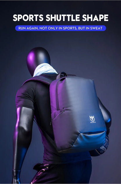 Herren-Schulrucksack Mit Laptopfach Und Wasserdicht Großes Fassungsvermögen Für 15-Zoll-Laptops