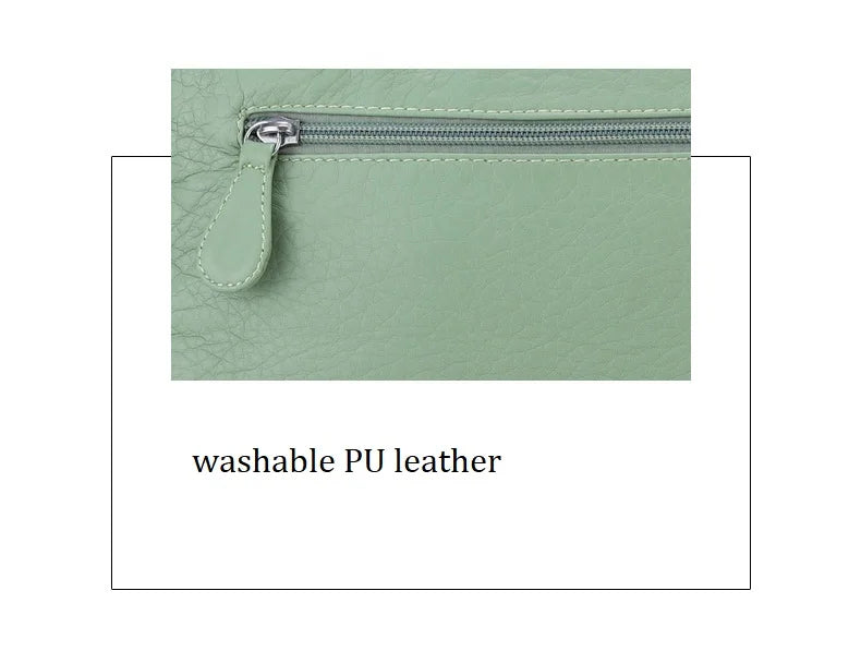 Damen-Satchel-Handtasche aus PU-Leder mit Reißverschluss und viel Stauraum für Alltag und Freizeit