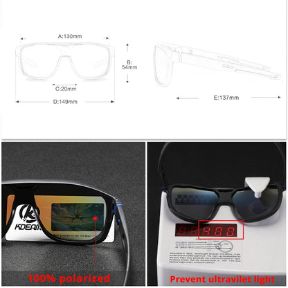 Sonnenbrille Einteiler polarisiert übergroß Schild Sport Herren