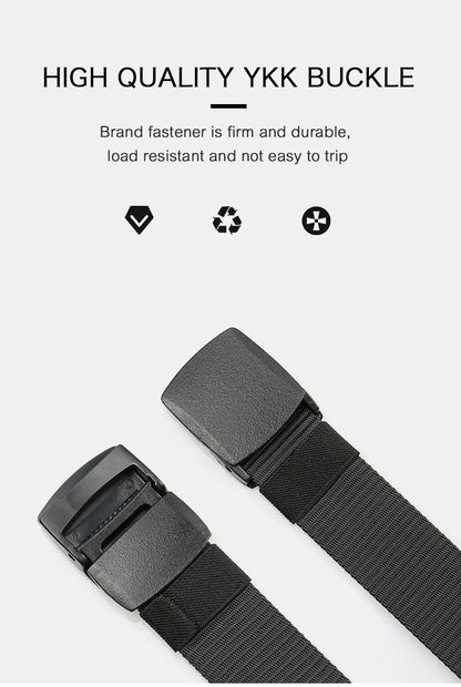 Herren Tactical Nylon-Gürtel 3,8 cm Canvas Military Outdoor 125 cm