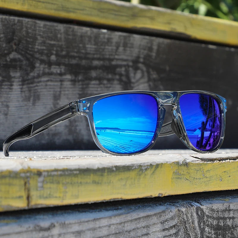 Sonnenbrille Kristallrahmen HD polarisiert Spiegel glasklar Unisex