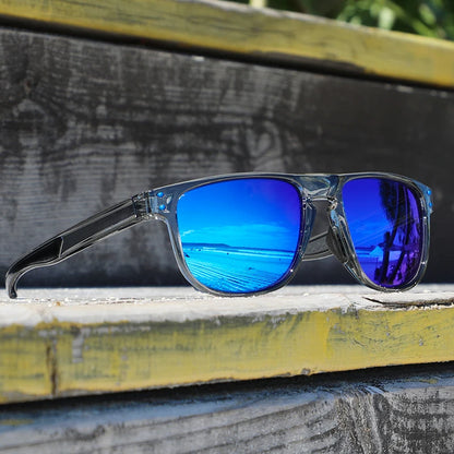 Sonnenbrille Kristallrahmen HD polarisiert Spiegel glasklar Unisex