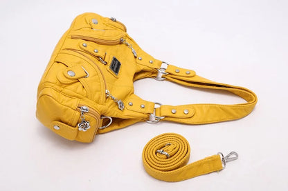 Damen-Handtasche mit Top-Griff und Mehrfachinnenfächern für Alltag und Freizeit Leichtgewichtig