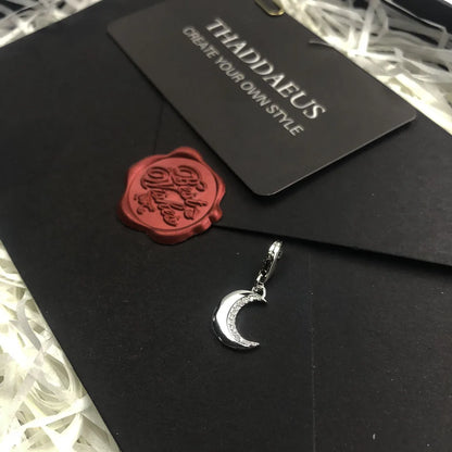 Damen-Charm-Anhänger Mond Statement Schutz aus Sterlingsilber