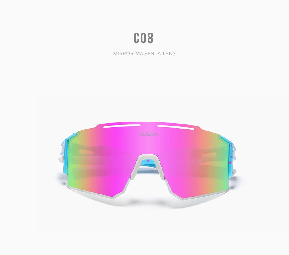 Sonnenbrille Sport TR90 polarisiert 1,2mm Glas Gummisteg winddicht Herren