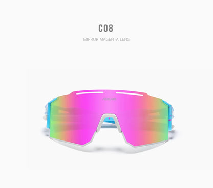 Sonnenbrille Sport TR90 polarisiert 1,2mm Glas Gummisteg winddicht Herren