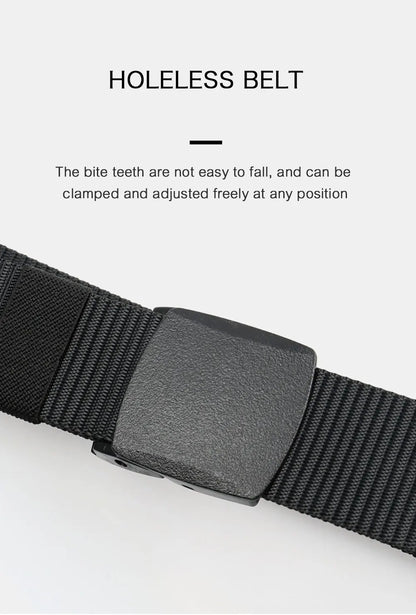 Herren Tactical Nylon-Gürtel 3,8 cm Canvas Military Outdoor 125 cm