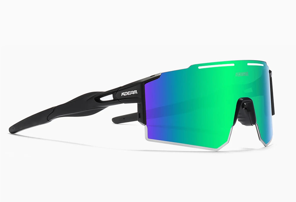 Sonnenbrille Sport TR90 polarisiert 1,2mm Glas Gummisteg winddicht Herren