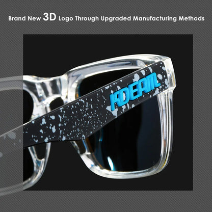 Sonnenbrille quadratisch polarisiert Angeln Lifestyle Spiegel Hartbox Unisex