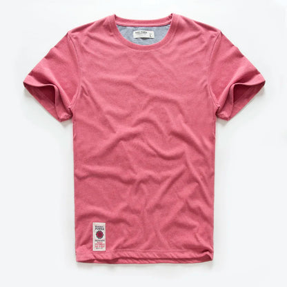 Herren Kurzarm T-Shirt aus Baumwolle und Polyester im einfarbigen Design