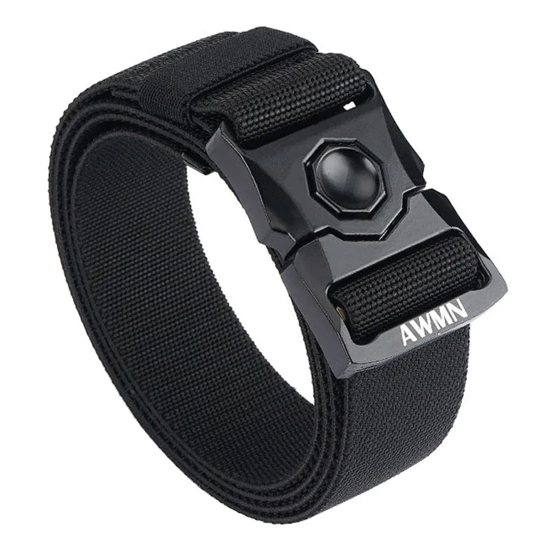 VATLY Taktischer Stretch-Gürtel Herren Nylon mit Zink-Schnellverschluss