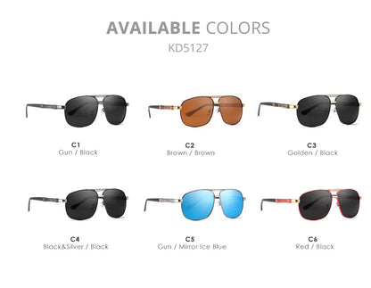Sonnenbrille Al-Mg quadratisch polarisiert Outdoor UV400 Herren Damen