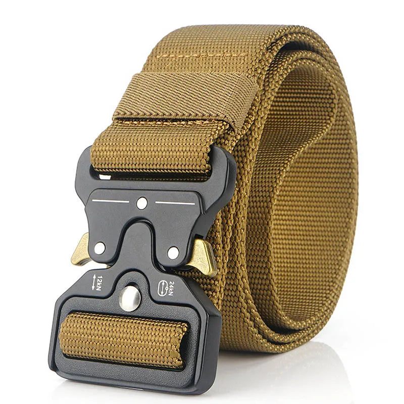 Herren-Taktischer Gürtel aus Nylon Verstellbar Mit Korrosionsbeständiger Schnalle 4,3 cm Breite