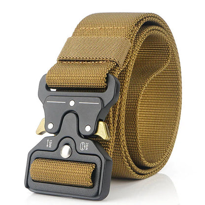 Herren-Taktischer Gürtel aus Nylon Verstellbar Mit Korrosionsbeständiger Schnalle 4,3 cm Breite