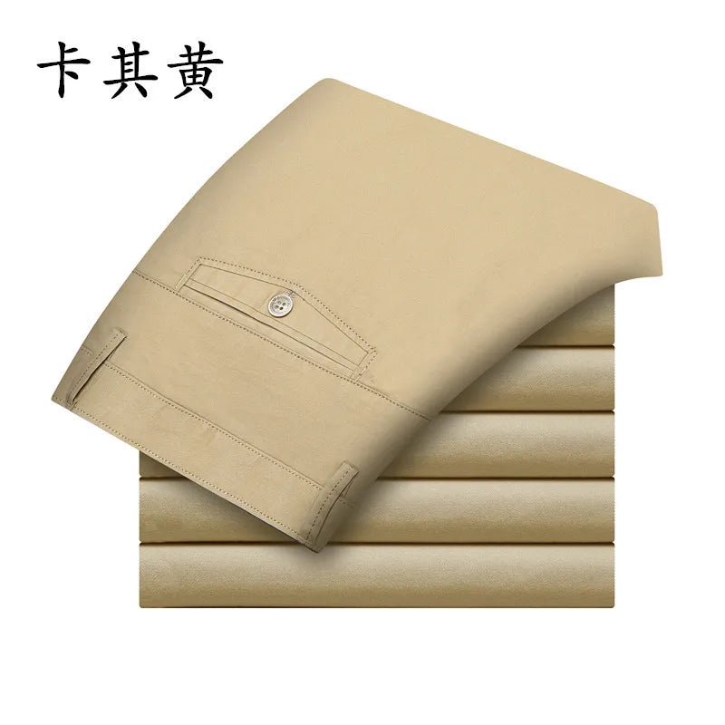 Herren Smart Casual Hose aus leichtem Twill mit geradem Schnitt