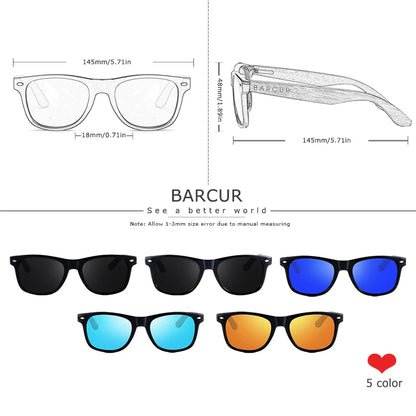 Sonnenbrille Walnuss schwarz polarisiert UV400 Holz Original-Etui Herren