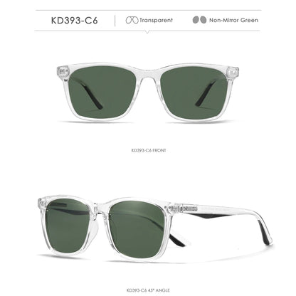 Sonnenbrille quadratisch TR90 polarisiert Federgelenk Angeln Herren