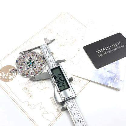 Damen-Charm-Anhänger Kaleidoskop Libelle Magie Frühling aus Sterlingsilber