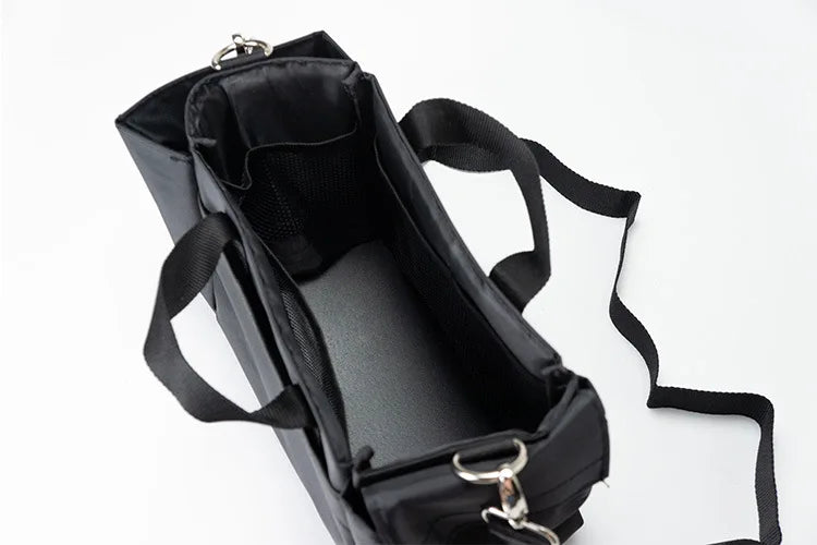 Damen Kosmetiktasche Großes Fassungsvermögen Aus Robuster Oxford-Gewebe Für Reisen Und Alltag Schwarz