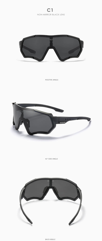 Sonnenbrille Sport TR90 polarisiert Flash-Beschichtung Outdoor Herren