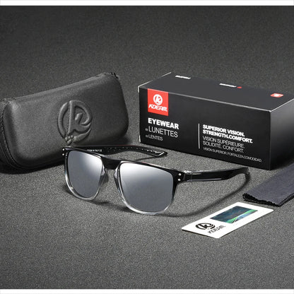 Sonnenbrille Kristallrahmen HD polarisiert Spiegel glasklar Unisex