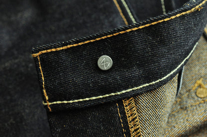 Herren Jeans aus Baumwolle und Leinen im Taper Fit mit 16,5 Unzen