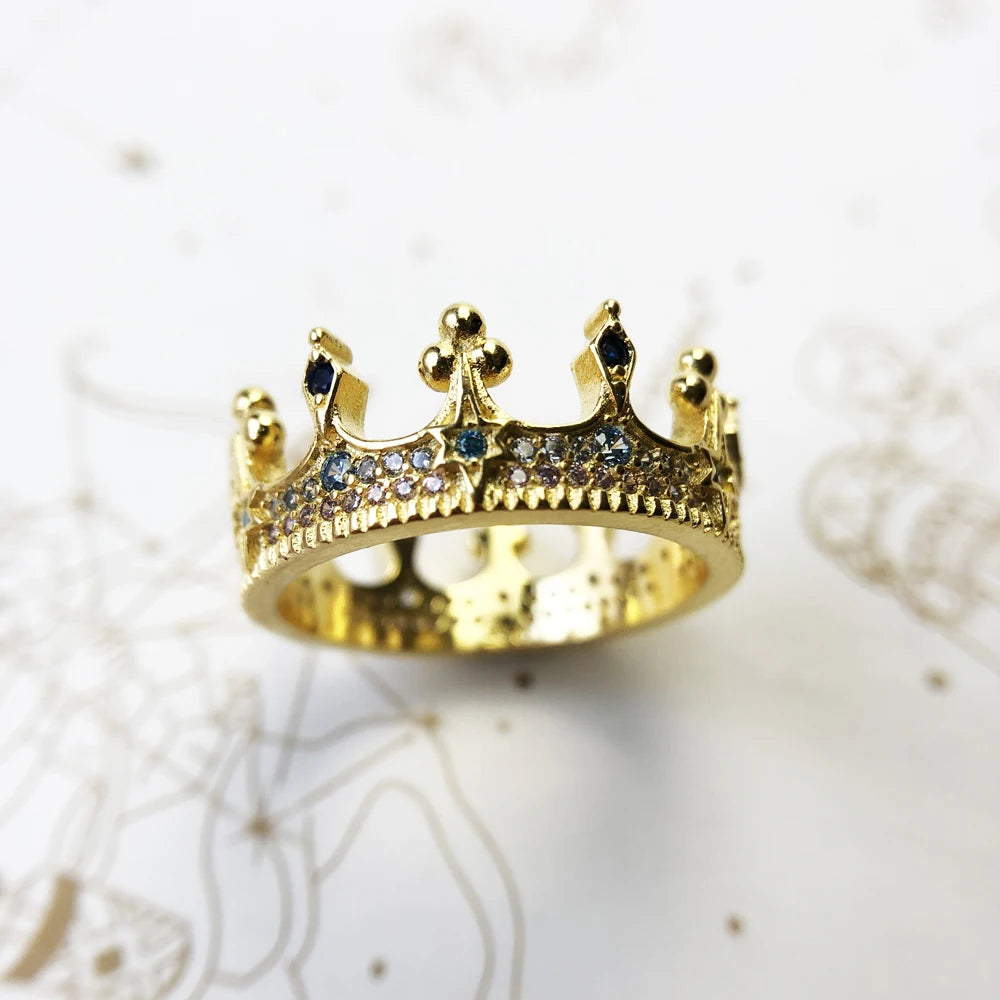 Damen-Ring Königskrone Vintage Bohemia aus Sterlingsilber