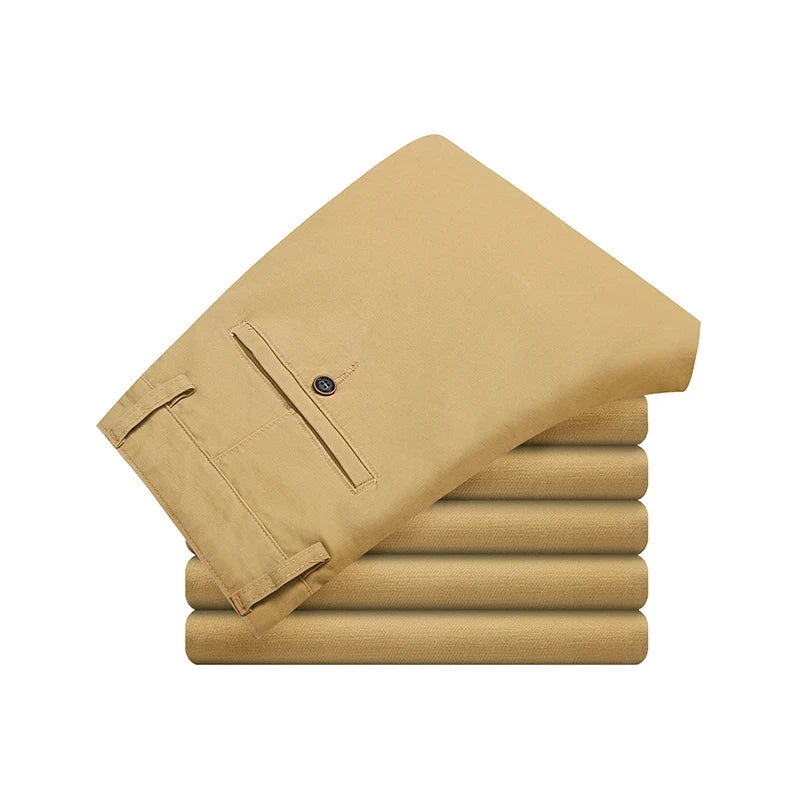 Herren Hose aus Baumwolle im lässigen Stretch-Stil in Übergröße