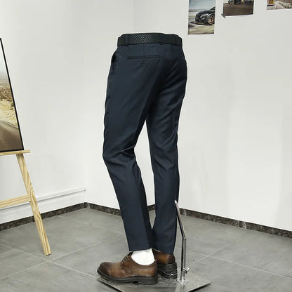 Herren-Slim-Fit-Anzugjacke im Schwalbenschwanz-Design – warm und modisch für Business und Hochzeit