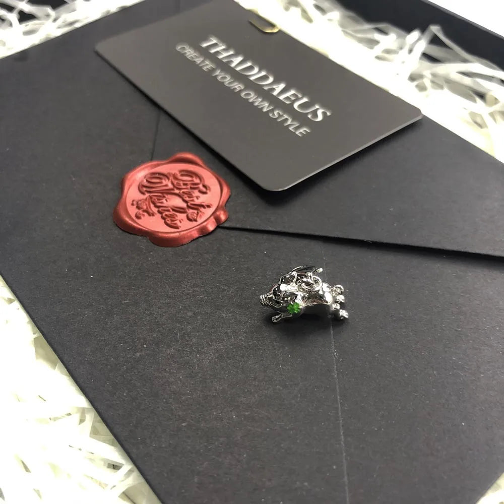 Damen-Charm-Anhänger Schweinchen Kleeblatt Glück II aus Sterlingsilber